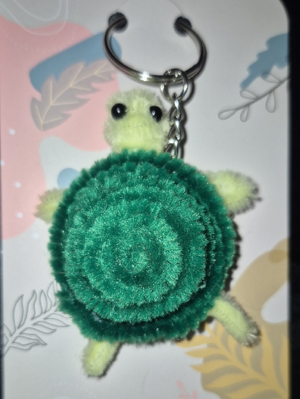Green,brown, Light Green(lime) Turtle Keychain